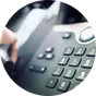 Teclado de un teléfono de escritorio